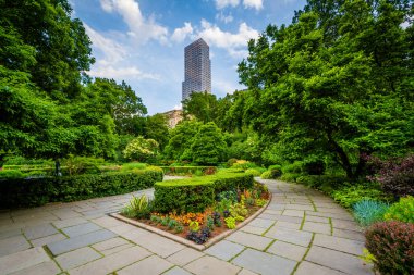 The Conservatory Garden in Central Park, Manhattan, New York City clipart