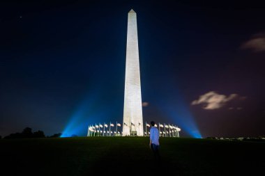 Gece, Washington, Dc Washington Anıtı.