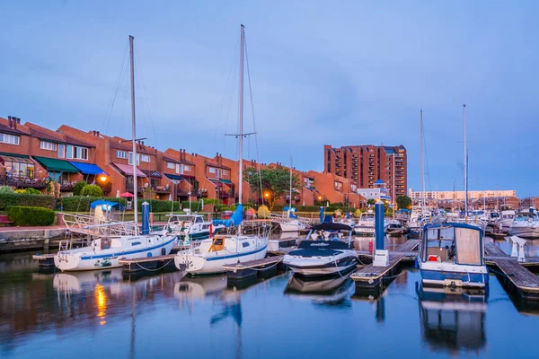 Uma Marina Beira Mar Cantão Baltimore Maryland — Fotografia de Stock