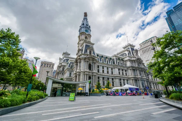 Şehir Merkezinde Philadelphia Pennsylvania Belediye Binası — Stok fotoğraf