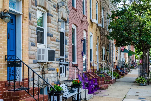 Casas Banho Locust Point Baltimore Maryland — Fotografia de Stock