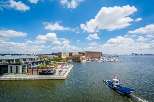 Vista Del Paseo Marítimo Fells Point Baltimore Maryland —  Fotos de Stock