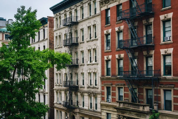 Edificios Ladrillos Morningside Heights Manhattan Nueva York — Foto de Stock