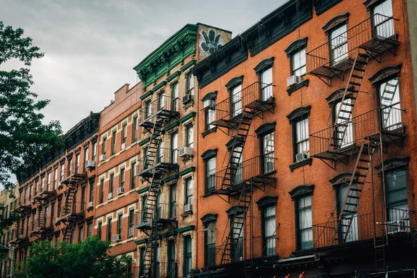 Tegel Bostads Byggnader Greenwich Village Manhattan New York City — Stockfoto