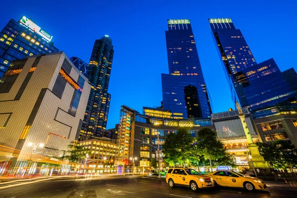 Columbus Circle Night Manhattan New York City — Stock Photo, Image