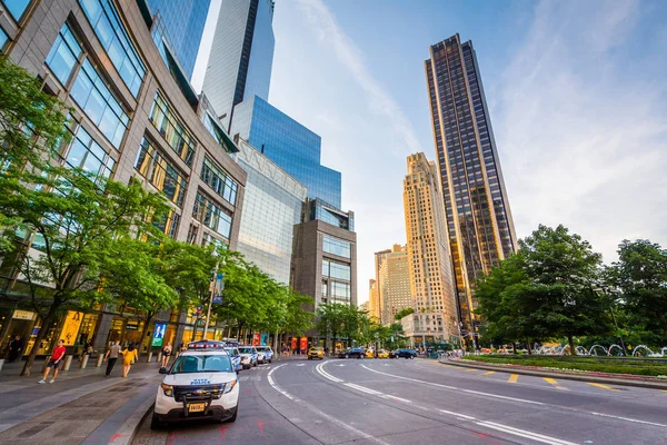 Columbus Circle, in Manhattan, New York City. — Stock Photo, Image