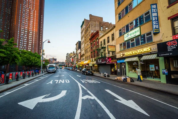 Divison Street Chinatown Manhattan Nova Iorque — Fotografia de Stock