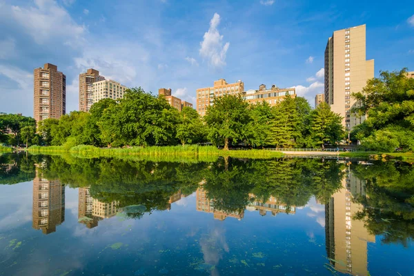 Harlem Meer Central Park Manhattan New York City — Stockfoto