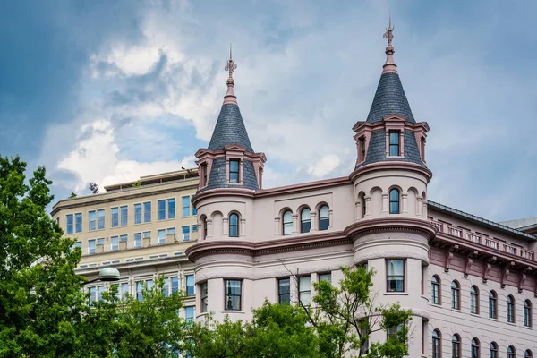 Historická Budova Indiana Plaza Centru Washingtonu — Stock fotografie