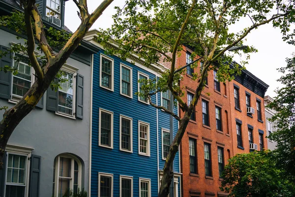 Häuser Brooklyn Höhen New York City — Stockfoto