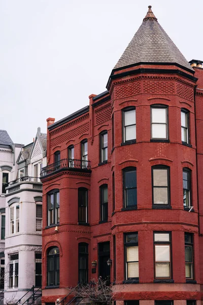 Row Houses Capitol Hill Washington — Stock Photo, Image