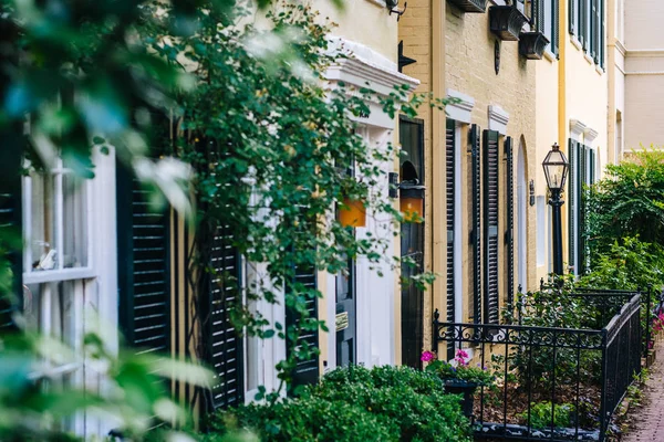 Maisons Rangée Dans Georgetown Washington — Photo