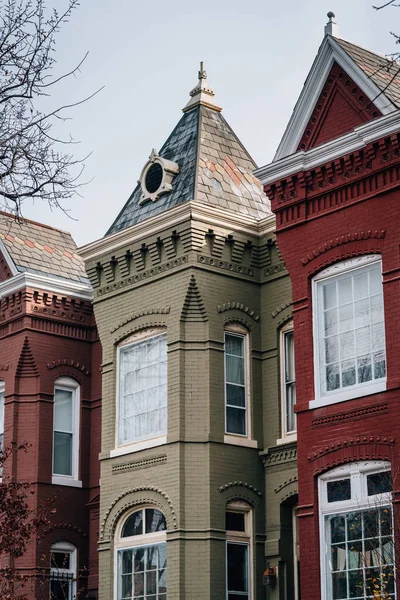 Row Houses Capitol Hill Washington — Stock Photo, Image