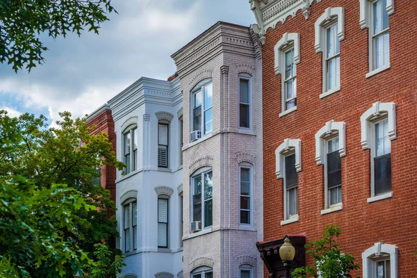 Casas Adosadas Georgetown Washington — Foto de Stock