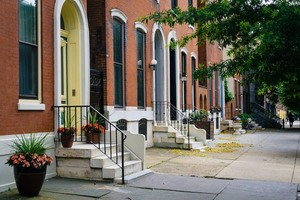 Row Houses Spring Garden Philadelphia Pennsylvania — Stock Photo, Image