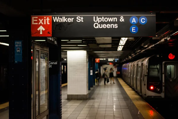 Estação Metrô Canal Street Manhattan Nova York — Fotografia de Stock