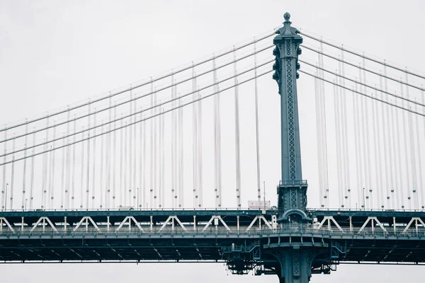 Ponte Manhattan Vista Dumbo Brooklyn Nova Iorque — Fotografia de Stock