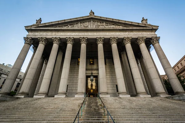 Der Oberste Gerichtshof Des Bezirks New York Lower Manhattan New — Stockfoto