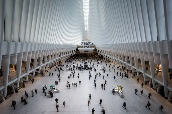 Oculus Στο Παγκόσμιου Κέντρου Εμπορίου Στο Μανχάταν Νέα Υόρκη — Φωτογραφία Αρχείου