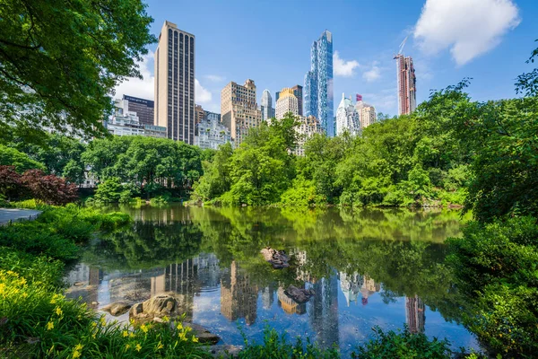 Pond Central Park Manhattan New York City — Stock Photo, Image