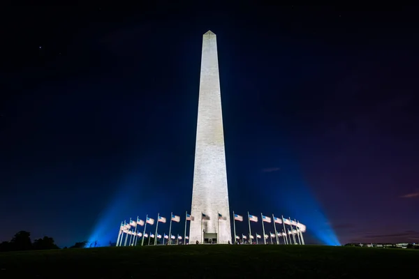 Monumento Washington Por Noche Washington —  Fotos de Stock