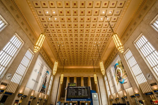 Interior 30Th Street Station Filadélfia Pensilvânia — Fotografia de Stock