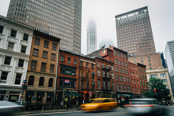 Water Street Dans Quartier Financier Manhattan New York — Photo