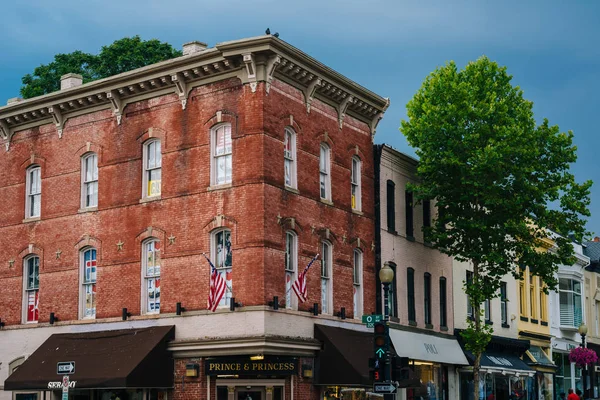 Wisconsin Avenue Georgetownu Washington — Stock fotografie