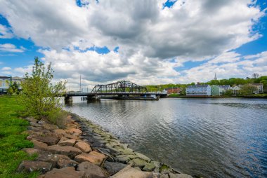 Grand Avenue Köprüsü Quinnipiac Nehri New Haven, Connecticut