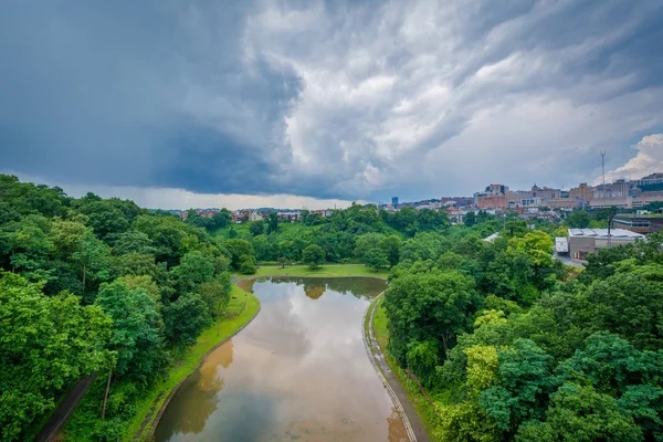 Panther Hollow Lake Schenley Park Pittsburgh Pennsylvania — Stockfoto