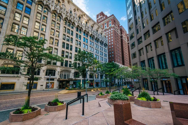 Small Park Buildings Pittsburgh Pennsylvania — Stock Photo, Image