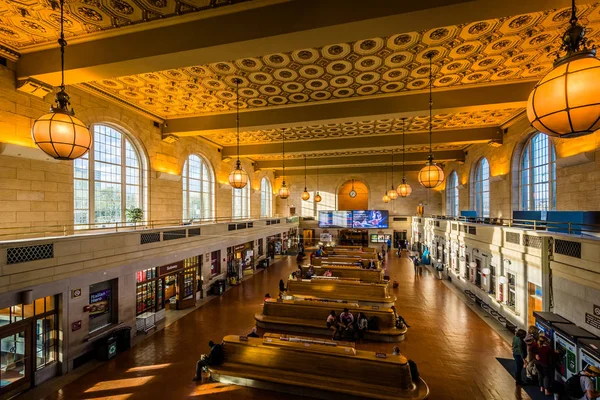 New Haven, Connecticut Union İstasyonu iç.