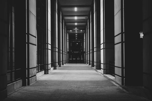 Corridor Robert Orr Plaza Night Indianapolis Indiana — Stock Photo, Image