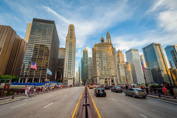 Ponte Arranha Céus Chicago Illinois — Fotografia de Stock