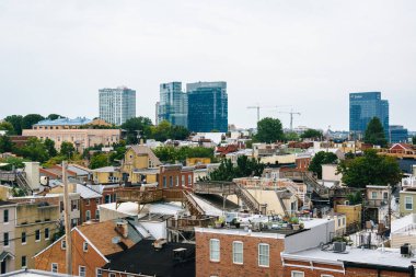 Federal Hill ve limanın doğu görünümü içinde Baltimore, Maryland