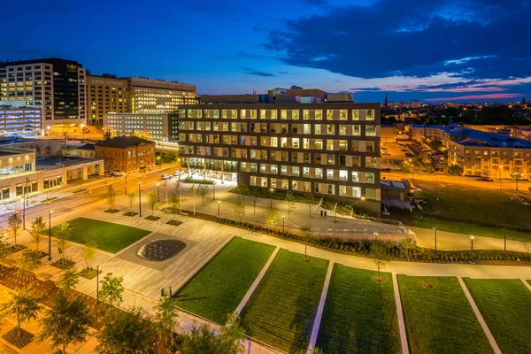 Eager Park Hospital Johns Hopkins Por Noche Baltimore Maryland —  Fotos de Stock