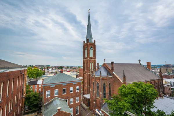 Iglesia Santa Cruz Federal Hill Baltimore Maryland — Foto de Stock