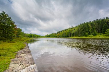 Pendleton Lake, at Blackwater Falls State Park, West Virginia. clipart