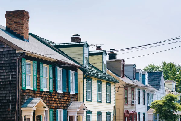 Casas Adosadas Annapolis Maryland — Foto de Stock