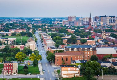Doğu Baltimore, Maryland görünümünü