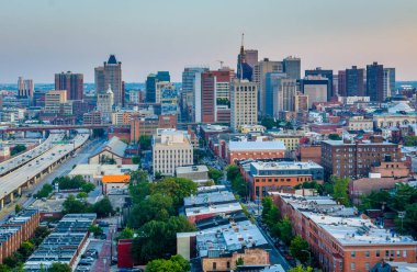 Maryland Baltimore manzarası şehrin görünümü