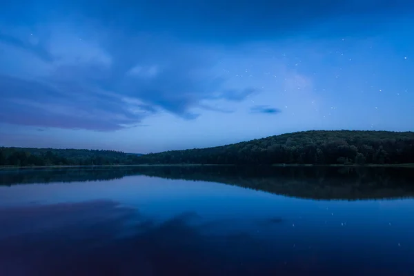 Lac Spruce Knob Nuit Dans Forêt Nationale Monongahela Virginie Occidentale — Photo