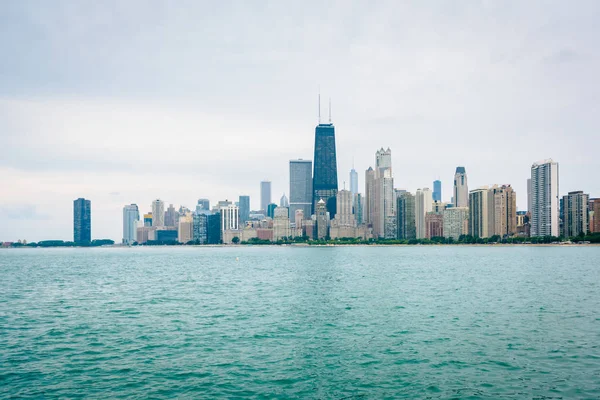 Horizonte Chicago Visto Desde North Avenue Beach Chicago Illinois —  Fotos de Stock