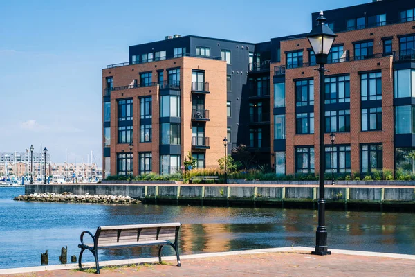 Strandpromenaden Fells Point Baltimore Maryland — Stockfoto