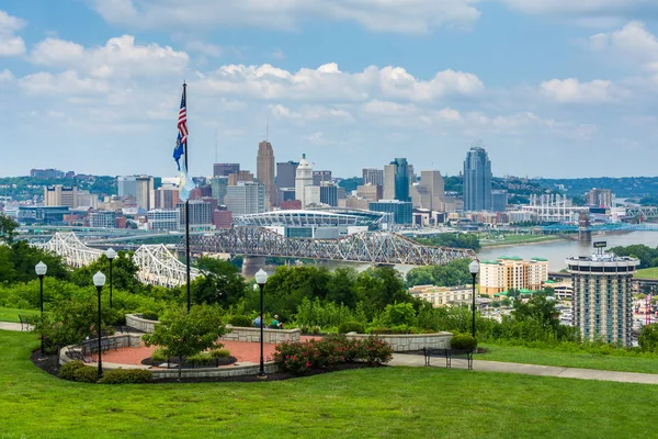 Vista Cincinnati Desde Devou Park Covington Kentucky —  Fotos de Stock