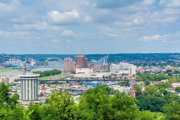 Vista Cincinnati Devou Park Covington Kentucky — Fotografia de Stock