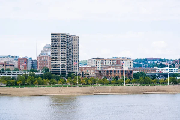 View Cincinnati Ohio River Newport Kentucky — Stock Photo, Image
