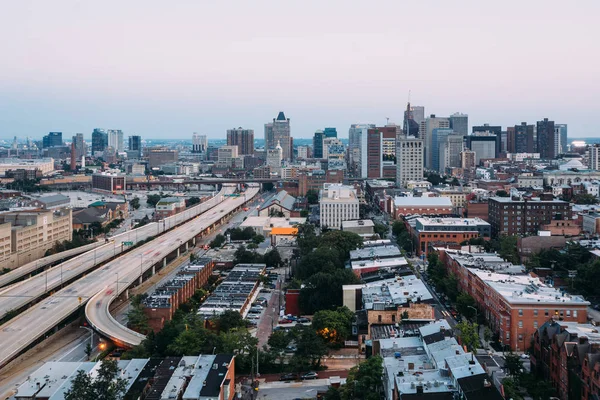 Widok Centrum Miasta Skyline Baltimore Stanie Maryland — Zdjęcie stockowe