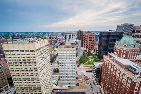 Weergave Van Het Centrum Van Baltimore Maryland — Stockfoto