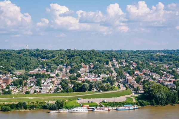 Blick Auf Den Fluss Ohio Vom Eden Park Cincinnati Ohio — Stockfoto